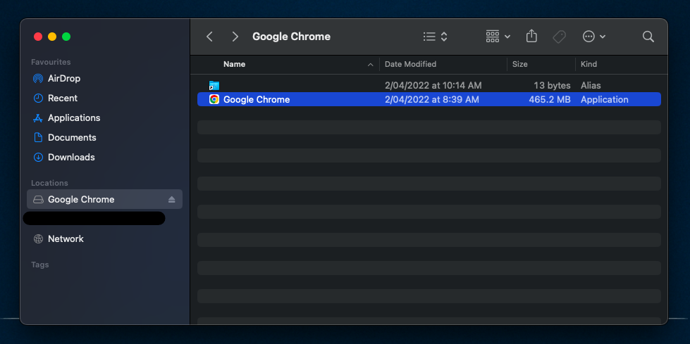 Mount DMG image file on macOS